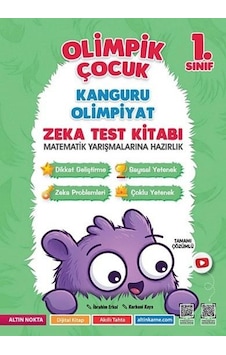 Altın Nokta Yayınları 1. Sınıf Olimpik Çocuk Bilsem Kanguru Olimpiyat Zeka Kitabı