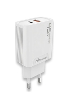 45 Watt Usb + Type-c Pd Hızlı Şarj Başlık Adaptör Fast Turbo Qualcomm 3.0 Yerli Üretim 45w Çift Giriş Sku: Zeusb0d9sqs4gj 0240-beyaz-şekilli-48cm