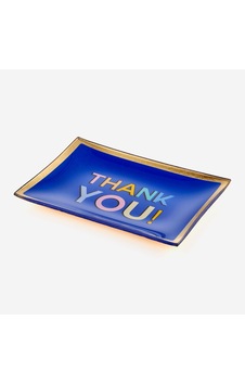 Mavi Cam Thank You Dekoratif Tabak 10x0,8x14,2 Cm Mavi Cam Thank You Dekoratif Tabak 10x0,8x14,2 Cm