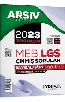 Marka 8. Sınıf Arşiv Serisi Lgs 2023 Çıkmış Sorular Çözümlü Tıpkı Basım Marka Yayınları Marka 8. Sınıf Arşiv Serisi Lgs 2023 Çıkmış Sorular Çözümlü Tıpkı Basım Marka Yayınları