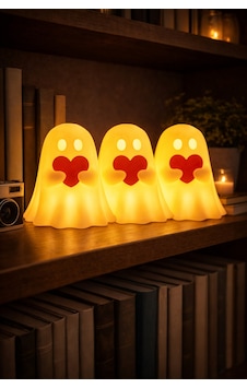 3 Lü Led Kalpli Sevimli Hayalet Gece Lambası Dekoratif Masa Lambası Seti Diğer 3 Lü Led Kalpli Sevimli Hayalet Gece Lambası Dekoratif Masa Lambası Seti Diğer