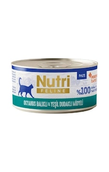Nutri Feline Okyanus Balıklı Ve Yeşil Dudaklı Midyeli Tahılsız Yetişkin Kedi Konservesi 70 Gr