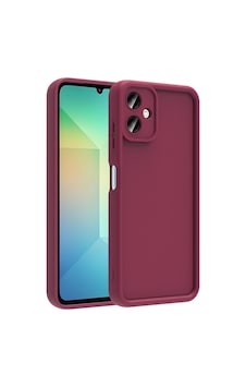 Galaxy A06 Kılıf Kamera Korumalı Zore Ananas Kapak Mürdüm