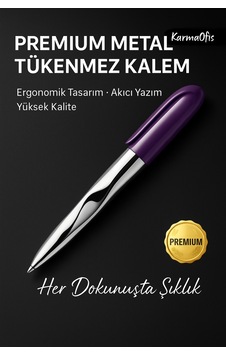 Premium Mor Metal Tükenmez Kalem Ergonomik Tasarım, Akıcı Yazım, Şık Ve Dayanıklı Diğer Premium Mor Metal Tükenmez Kalem Ergonomik Tasarım, Akıcı Yazım, Şık Ve Dayanıklı Diğer