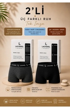 Veraura Lifestyle Erkek Likralı Pamuklu Nefes Alan Penye Boxer 2li Paket - Füme - Siyah Çok Renkli Veraura Lifestyle Erkek Likralı Pamuklu Nefes Alan Penye Boxer 2li Paket - Füme - Siyah Çok Renkli