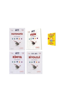 Limit Ayt Matematik Fizik Kimya Ve Biyoloji Soru Bankası 4lü Set + Planlama Defteri Limit Ayt Matematik Fizik Kimya Ve Biyoloji Soru Bankası 4lü Set + Planlama Defteri