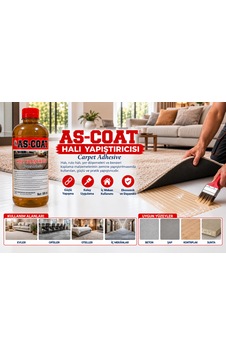 As-coat Halı Yapıştırıcısı 500 Ml Duvardan Duvara Halı Ve Zemin Kaplama Tutkalı As-coat Halı Yapıştırıcısı 500 Ml Duvardan Duvara Halı Ve Zemin Kaplama Tutkalı