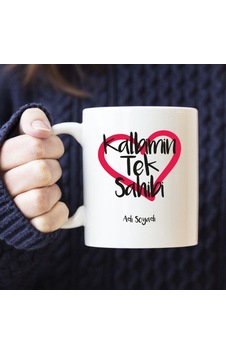 Kalbimin Tek Sahibi Beyaz Bardak Kupa Kalbimin Tek Sahibi Beyaz Bardak Kupa