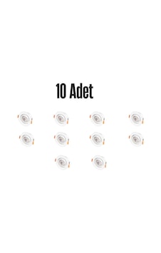 Ct-5204 Akik 7w Spot 10 Adet Gün Işığı