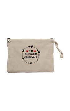 18 Mart Bir Destandır Çanakkale Krem Clutch Astarlı Cüzdan / El Çantası 18 Mart Bir Destandır Çanakkale Krem Clutch Astarlı Cüzdan / El Çantası