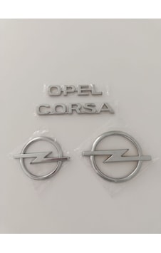 Opel Corsa Bagaj Yazısı Corsa B Ön Arma Arka Bagaj Arması Logo Amblemi 4lü Set Opel Corsa Bagaj Yazısı Corsa B Ön Arma Arka Bagaj Arması Logo Amblemi 4lü Set