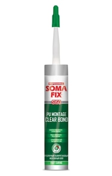 300Ml Somafıx Şeffaf Pu Montaj Şok Bond Yapıştırıcı Dolap Toplama 300Ml Somafıx Şeffaf Pu Montaj Şok Bond Yapıştırıcı Dolap Toplama