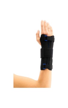 Statik El Bilek Splinti Dorsal Destekli Bedensiz Neopren Kumaş Sağ Siyah Statik El Bilek Splinti Dorsal Destekli Bedensiz Neopren Kumaş Sağ Siyah