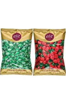 Elit Mentollü Okaliptus Şeker Ve Çilekli Şeker 2 Li Set 2 Kg