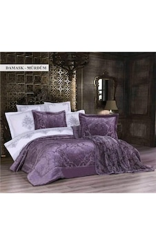 Ecosse 10 Parça Çeyiz Seti - Damask Mürdüm Mürdüm Ecosse 10 Parça Çeyiz Seti - Damask Mürdüm Mürdüm