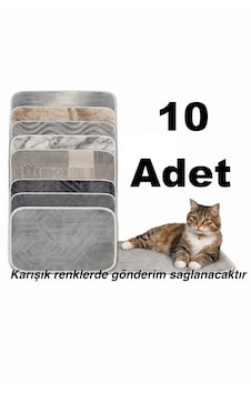 Kedi Halısı 10 Adet 40x40 Cm. Kedi Evi - Kulübeleri Boyutlarına Uygundur