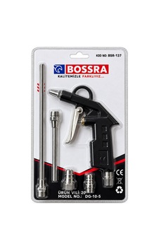 Bossra Bsr-137 5 Parça Hava Tabancası Seti Kompresör Hava Aksesuar Seti Bossra Bsr-137 5 Parça Hava Tabancası Seti Kompresör Hava Aksesuar Seti