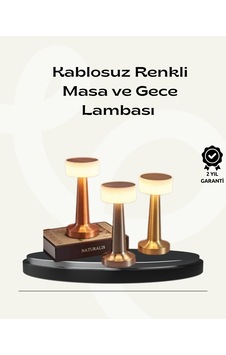 Modern Usb'li Kablosuz Masa Lambası Minimalist Tasarım, 3 Farklı Parlaklık Sarı 71396083 Modern Usb'li Kablosuz Masa Lambası Minimalist Tasarım, 3 Farklı Parlaklık Sarı 71396083