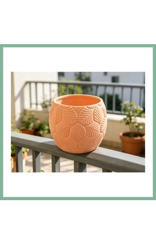 Bşkvirgo 3d Baskı Yapraklı Desenli Yuvarlak Saksı Tepsili Süzdürmeli Bitki Saksısı 15 Cm Dekoratif Çiçek - Turuncu Bsk2026 Bşkvirgo 3d Baskı Yapraklı Desenli Yuvarlak Saksı Tepsili Süzdürmeli Bitki Saksısı 15 Cm Dekoratif Çiçek - Turuncu Bsk2026