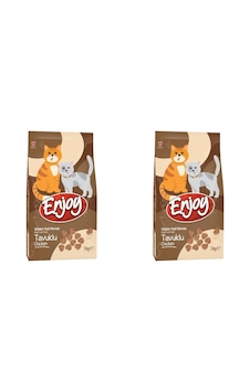 Enjoy Tavuklu Kedi Maması, 1 Kg, 2 Adet Enjoy Tavuklu Kedi Maması, 1 Kg, 2 Adet