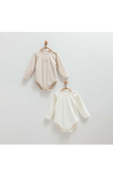 Caramell 2'li Bebek Body Be1431 Bej Melanj Caramell 2'li Bebek Body Be1431 Bej Melanj
