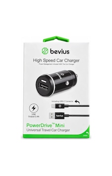Dilaratrendhouse Type-c Siyah 12w Kablolu Araç Şarj Cihazı Powerdrive Mini Bvs-au502 Dlra Standart Dilaratrendhouse Type-c Siyah 12w Kablolu Araç Şarj Cihazı Powerdrive Mini Bvs-au502 Dlra Standart