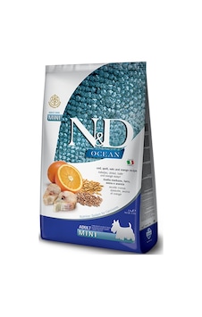 N&D Ocean Morina Balıklı ve Portakallı Düşük Tahıllı Küçük Irk Yetişkin Köpek Maması 7 KG N&D Ocean Morina Balıklı ve Portakallı Düşük Tahıllı Küçük Irk Yetişkin Köpek Maması 7 KG