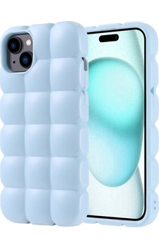 Apple Uyumlu iPhone 15 Plus Kılıf Parlak Esnek Silikon Zore Dom Dom Kapak Mavi Apple Uyumlu iPhone 15 Plus Kılıf Parlak Esnek Silikon Zore Dom Dom Kapak Mavi