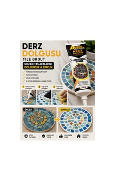 Hazır Derz Dolgusu 380 Gr Mozaik Taş Derz Dolgusu Beyaz