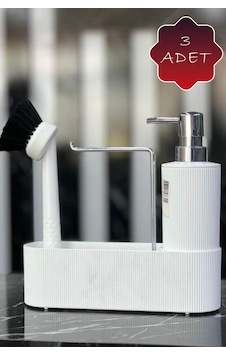 Mithra Life 3 Lü Krom Kapaklı Beyaz Deterjanlık Fırçalı Mutfak Banyo Temizlik Seti Düzenleyici Mıt1177 Beyaz Mithra Life 3 Lü Krom Kapaklı Beyaz Deterjanlık Fırçalı Mutfak Banyo Temizlik Seti Düzenleyici Mıt1177 Beyaz