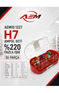 12volt H7 Ampul Seti %220 Daha Fazla Işık Full 30 Parça Otomobil Ampul Sigorta Seti Far, Stop, Sinyal Ve Park Ampulleri 12volt H7 Ampul Seti %220 Daha Fazla Işık Full 30 Parça Otomobil Ampul Sigorta Seti Far, Stop, Sinyal Ve Park Ampulleri