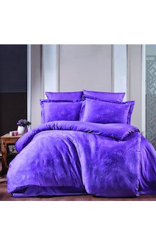 Maxstyle Jakarlı Saten Giza Lila Çift Kişilik Nevresim Takımı Çok Renkli Maxstyle Jakarlı Saten Giza Lila Çift Kişilik Nevresim Takımı Çok Renkli