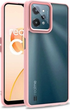 Realme C31 Kılıf Zore Flora Kapak Rose Gold Realme C31 Kılıf Zore Flora Kapak Rose Gold