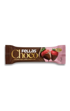 Çikolata Kaplı Meyve Bar Çilek 35gr Çikolata Kaplı Meyve Bar Çilek 35gr