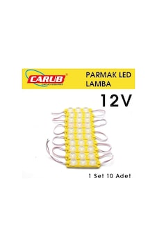 Ahmet Otomotiv Parmak Lamba Seti 3 Ledli Soft Sarı Renk 12v