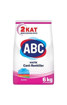 Abc Matik Renkliler için Toz Çamaşır Deterjanı 40 Yıkama 6 KG
