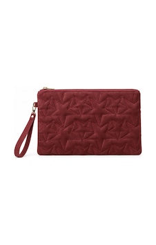 Adelina Bags Süet Yıldız Nakış İşlemeli Portföy El Çantası Bilek Askılı Astarlı Süet Clutch Çanta Bordo Adelina Bags Süet Yıldız Nakış İşlemeli Portföy El Çantası Bilek Askılı Astarlı Süet Clutch Çanta Bordo