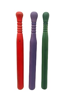 Gürgen Beyzbol Sopası Boyalı Kısa - 50cm Çok Renkli