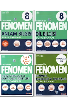 Fenomen 8. Sınıf Anlam B.+dil B.+yazım K. Ve Noktalama İ.+deyim Ve Atasözleri 4 Kitap Fenomen 8. Sınıf Anlam B.+dil B.+yazım K. Ve Noktalama İ.+deyim Ve Atasözleri 4 Kitap