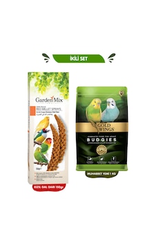 İkili Set: Kızıl Dal Darı 150gr + Muhabbet Yemi 1 Kg İkili Set: Kızıl Dal Darı 150gr + Muhabbet Yemi 1 Kg