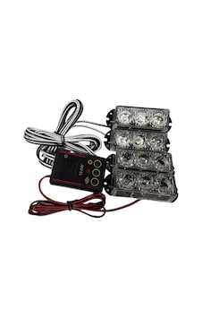 Çakar Lamba 3x4 Led Kırmızı Mavi 12-24v / Lapa534-3 Çakar Lamba 3x4 Led Kırmızı Mavi 12-24v / Lapa534-3