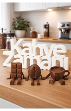 Kahve Zamanı Dekoratif Yazı + Sallanan Ayaklı 3 Lü Figür Seti Kahve Köşesi Mutfak Süs Kahve Zamanı Dekoratif Yazı + Sallanan Ayaklı 3 Lü Figür Seti Kahve Köşesi Mutfak Süs
