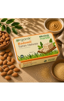 Organik Tahin Helvası Bademli 200 Gr.