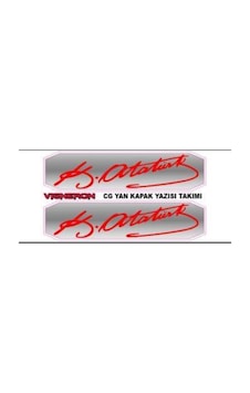 Damla Sticker Kemal Atatürk İmzası 12cm x 3 Cm Kırmızı Damla Sticker Kemal Atatürk İmzası 12cm x 3 Cm Kırmızı