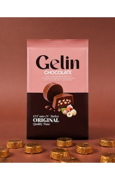 Gelin Fındık Parçacıklı Sütlü Çikolata 300g Gelin Fındık Parçacıklı Sütlü Çikolata 300g