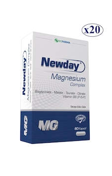 Newday Magnezyum Complex 20 x 60 Kapsül Newday Magnezyum Complex 20 x 60 Kapsül