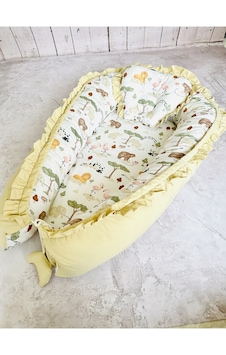 Baby Nest Zoo Fırfırlı Ortopedik Çift Taraflı Bebek Yatağı Baby Nest Zoo Fırfırlı Ortopedik Çift Taraflı Bebek Yatağı