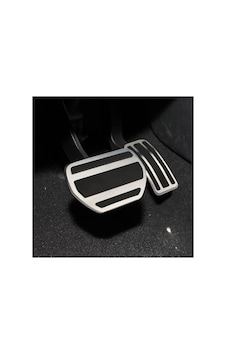 Northcity Otomatik Pedal Seti 2 Parça - Peugeot 301 2008 Elysee C3 C4 Uyumlu Gümüş Alüminyum