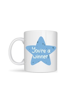 You Re A Winner "sen Başardın , Kazanansın" Yazılı Porselen Kupa Model 153 Motivasyon Temalı, Özel Diğer