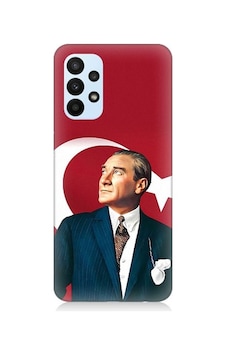 Samsung Galaxy A53 Uyumlu Mustafa Kemal Atatürk Ve Bayrak Desenli Silikon Kılıf Samsung Galaxy A53 Uyumlu Mustafa Kemal Atatürk Ve Bayrak Desenli Silikon Kılıf